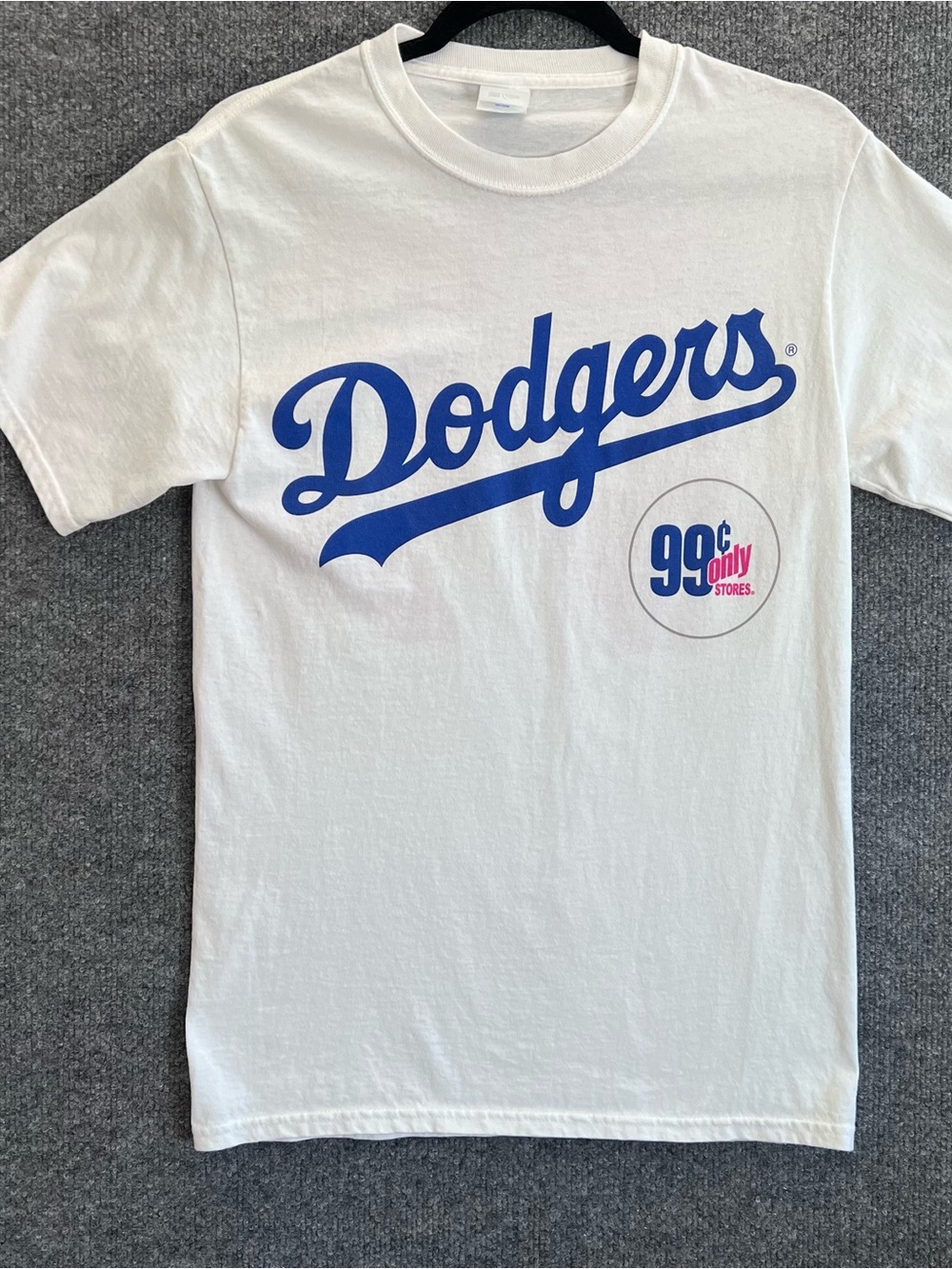 LA Dodgers 99 Cents Only Stores Do The 99 Promo T-Shirt White Men’s Small